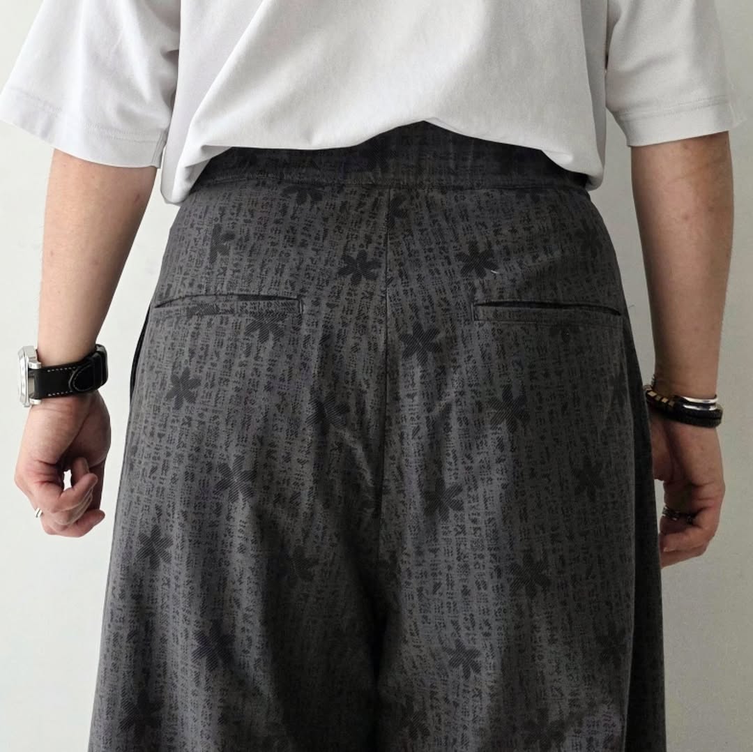 KANEMASA PHIL / 46G Opal Print Gurkha Pants