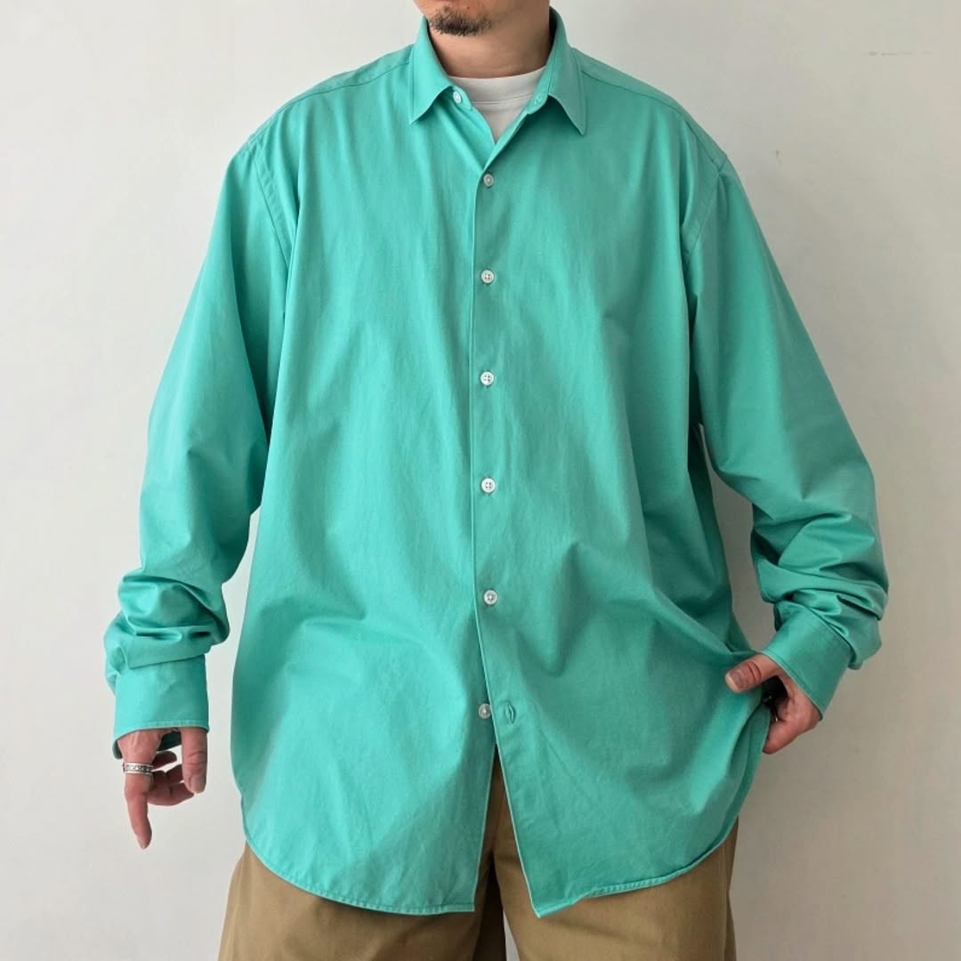 KANEMASA PHIL / 46G Atmosphere Shirt (Turquoise)