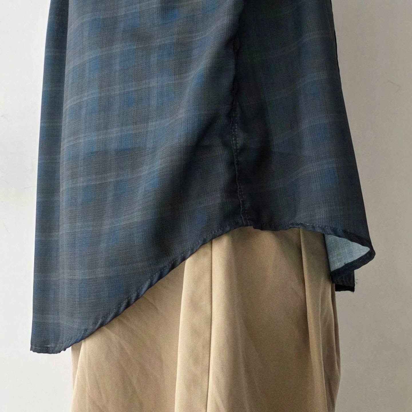 ELEPHANT TRIBAL FABRICS / On The Way Check Shirt (Mid Night)
