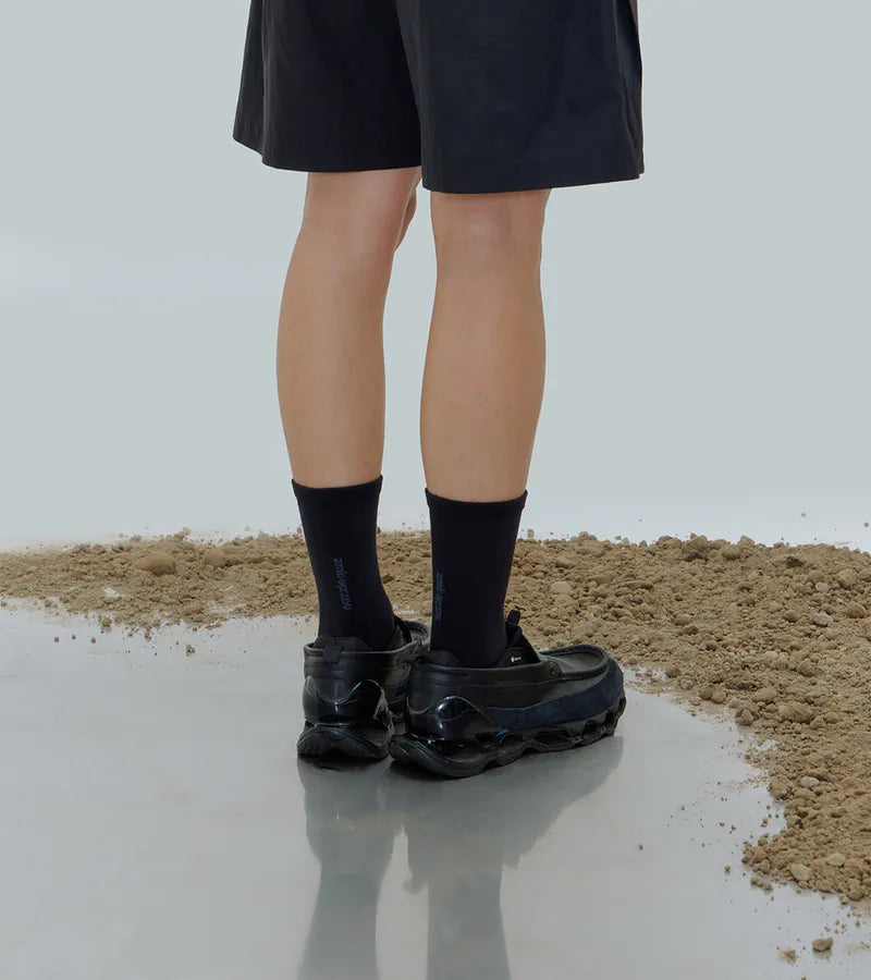 NOZZLEQUIZ / Black - Essential Tactel® Crew Socks