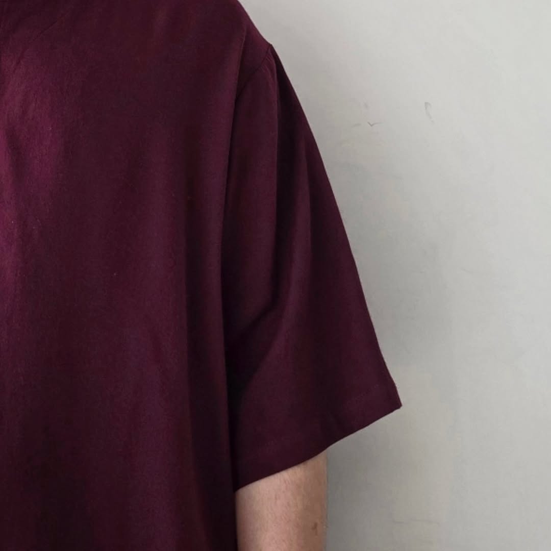 SABY / Bamboo Amuzen H-N Shirts (Burgundy)