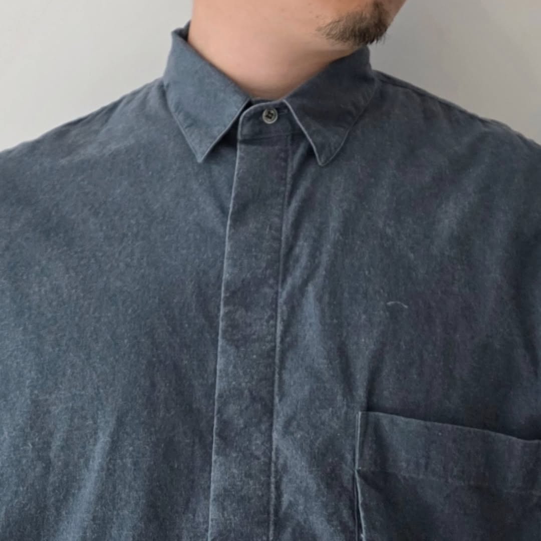 THE JEAN PIERRE / Signature 11XL Shirt (Broad)(Fade Nvy)