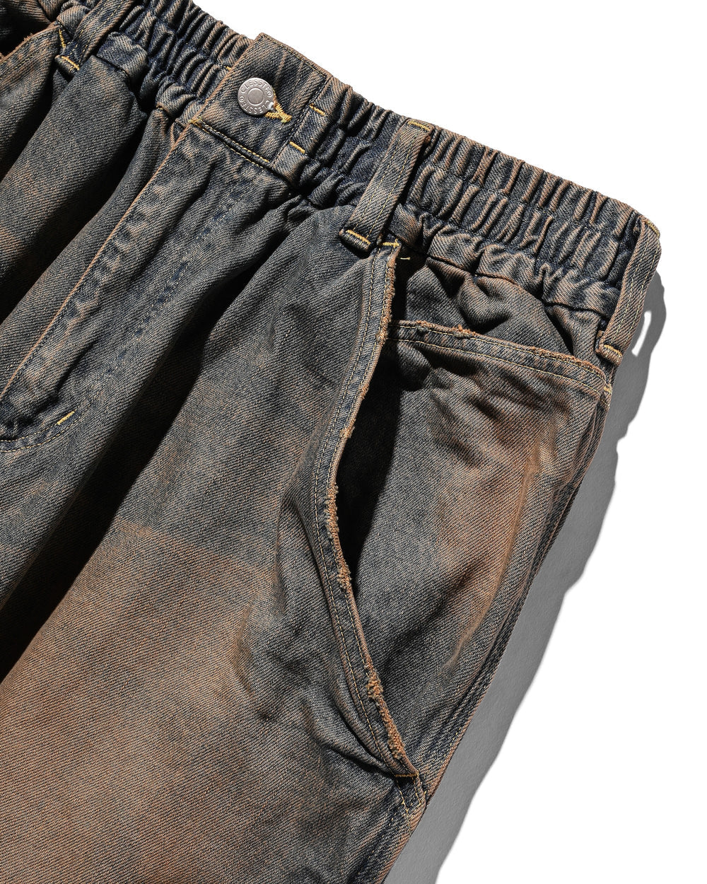 CLESSTE / Vintage Dyed Selvedge Denim Worker Pants (Vintage Brown