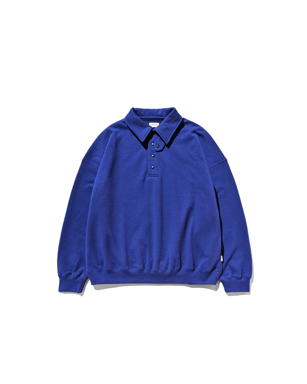 CLESSTE / Half Snap Sweat Shirt (Blue)