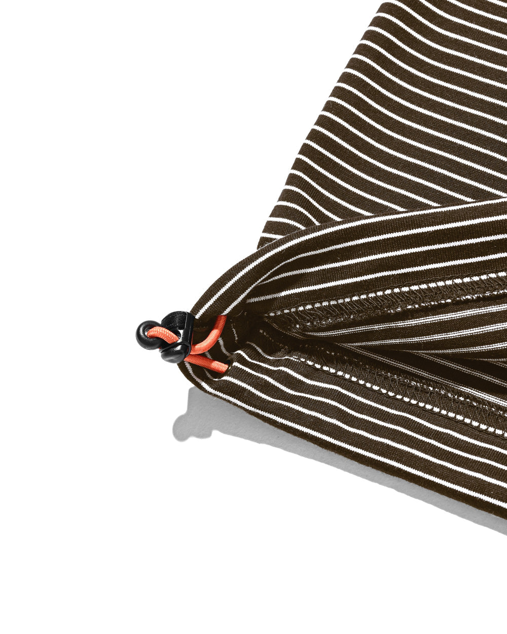 CLESSTE / 'C x Concept' Striped S/S T-Shirt With Drawstrings (Brown x White)