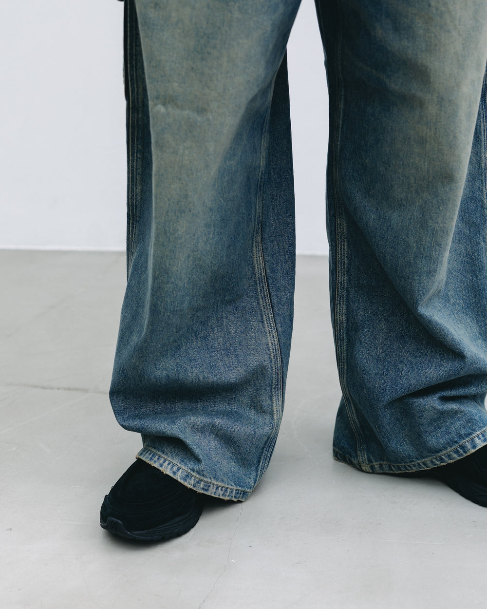 CLESSTE / Vintage Dyed Selvedge Denim Worker Pants (Vintage Indigo)