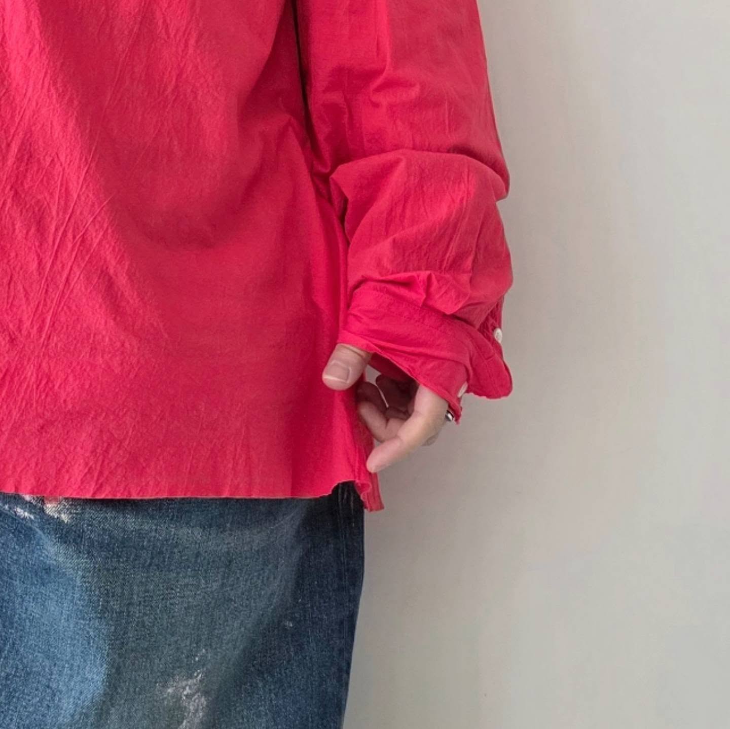 KANEMASA PHIL / 46G Artisan Shirt (Dyed Pink)