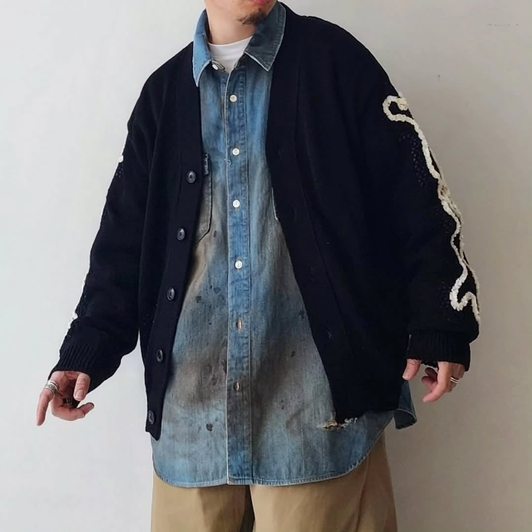 DISCOVERED / Skelton Mesh Knit