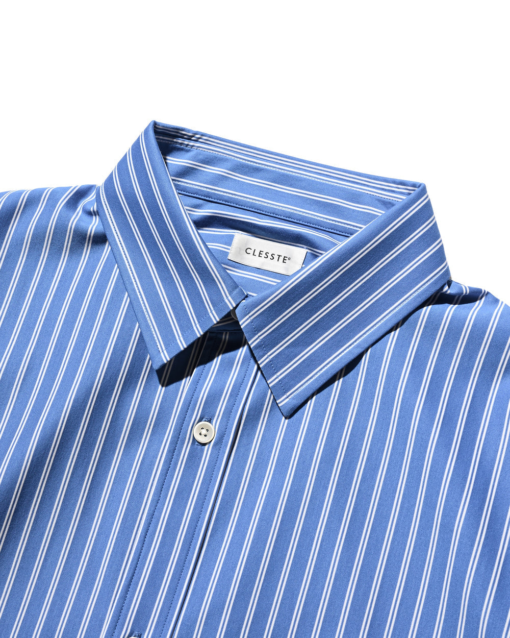CLESSTE / 46G Knit Everyday L/S Shirt (Sax Blue Stripe)