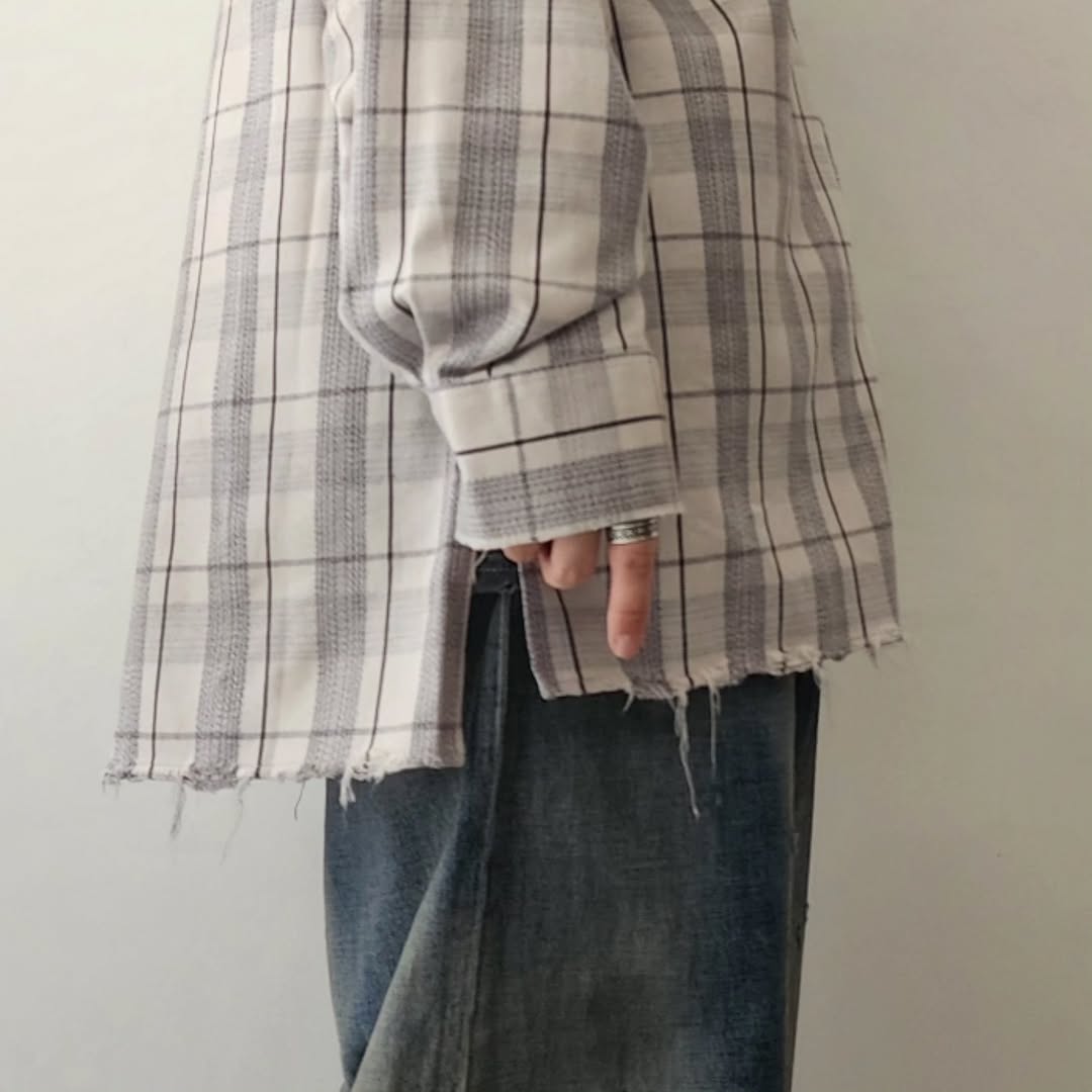 ANCELLM / C/R Check Shirt