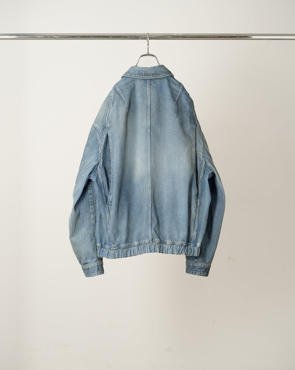 ANCELLM / Aging Denim Tuck Jacket (Indigo)