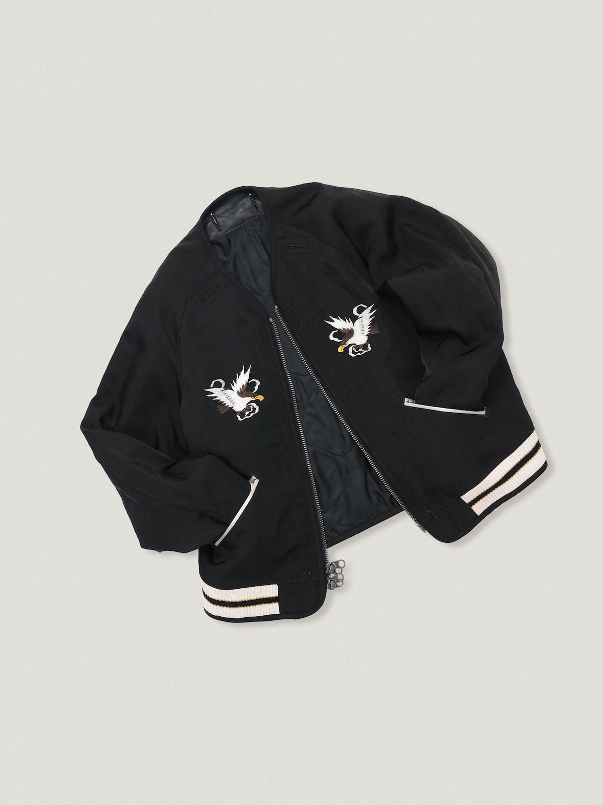 ELEPHANT TRIBAL FABRICS / Reversible Chiba Jan (Black x Black)