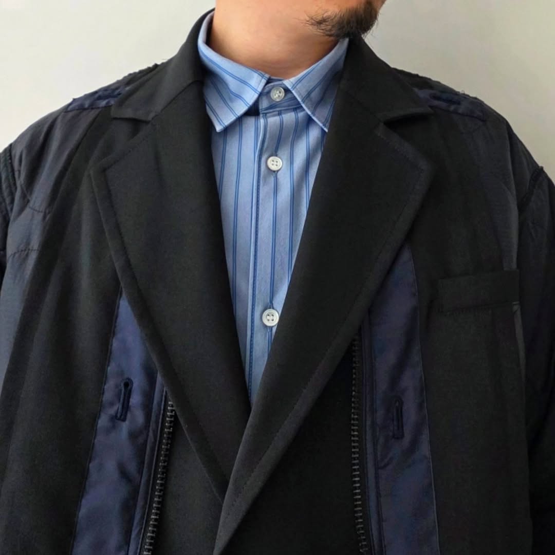 ELEPHANT TRIBAL FABRICS / Hybrid Quilting Liner (Black)