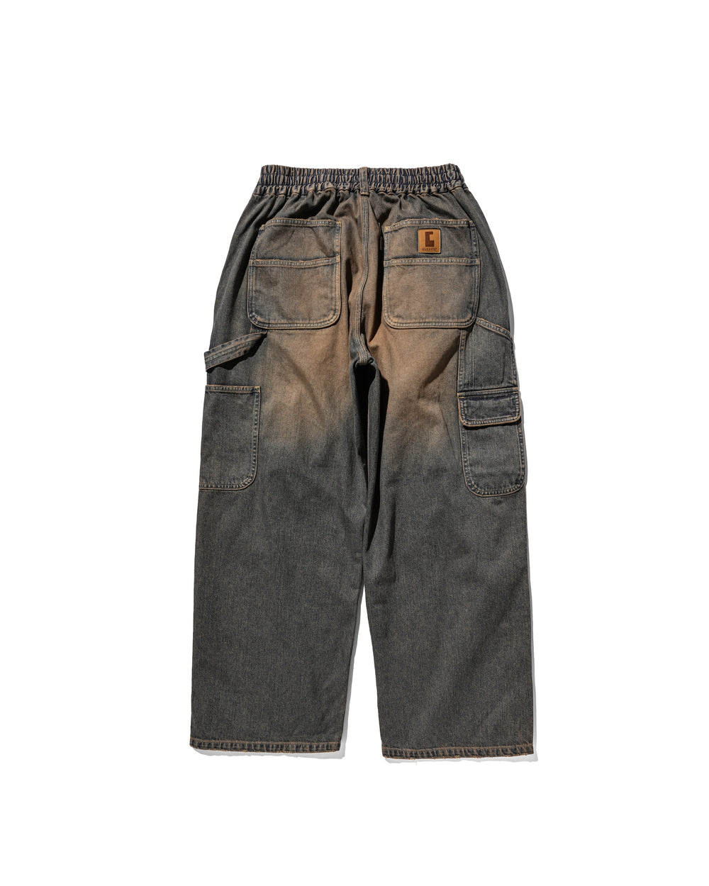 CLESSTE / Vintage Dyed Selvedge Denim Worker Pants (Vintage Brown