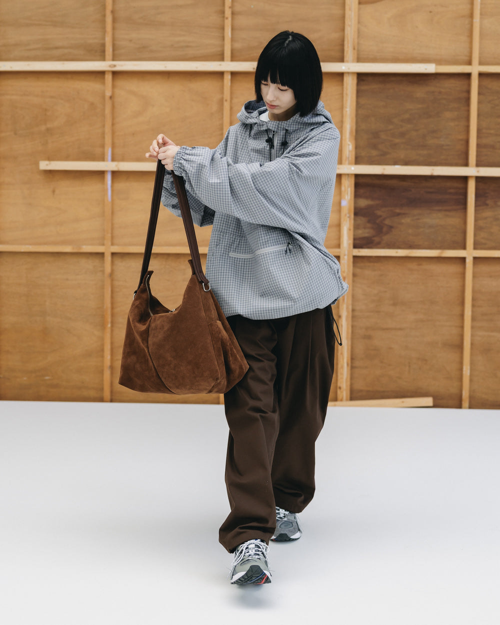 CLESSTE / Suede Nomad Bag (Brown)