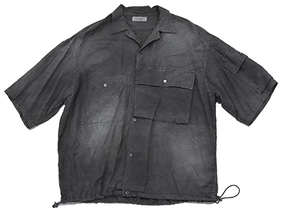 THE JEAN PIERRE / Fade Silk BETA SS Shirt (Fade Blk)