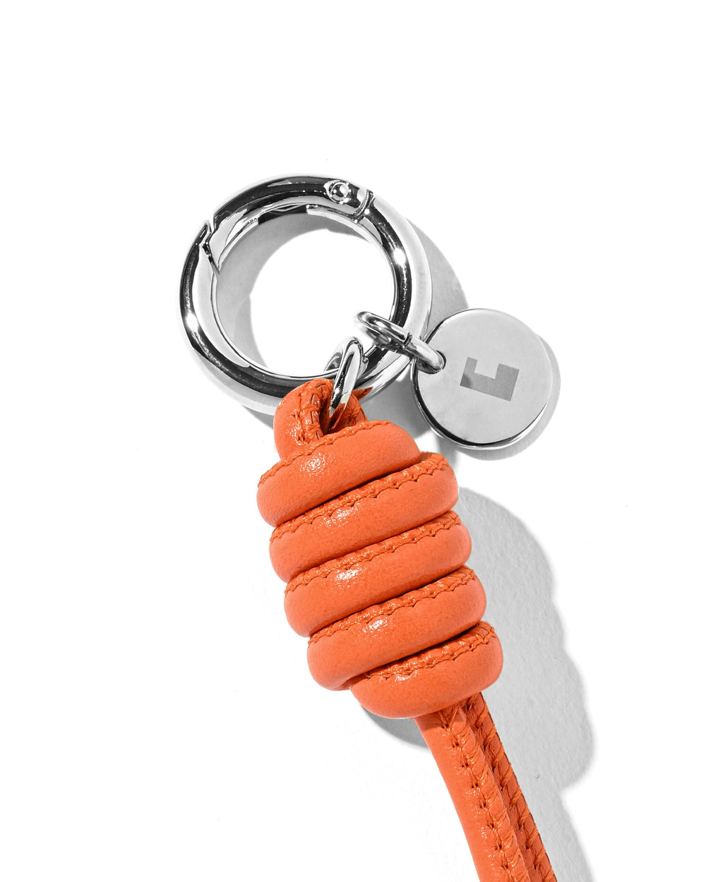 CLESSTE / Leather Knot Charm For ITTI (Orange)