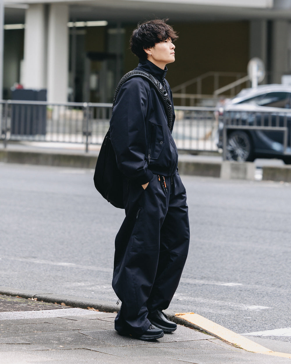 CLESSTE / +Phenix Windstopper® By Gore-Tex Labs Twill City Harrington Jacket (Black)