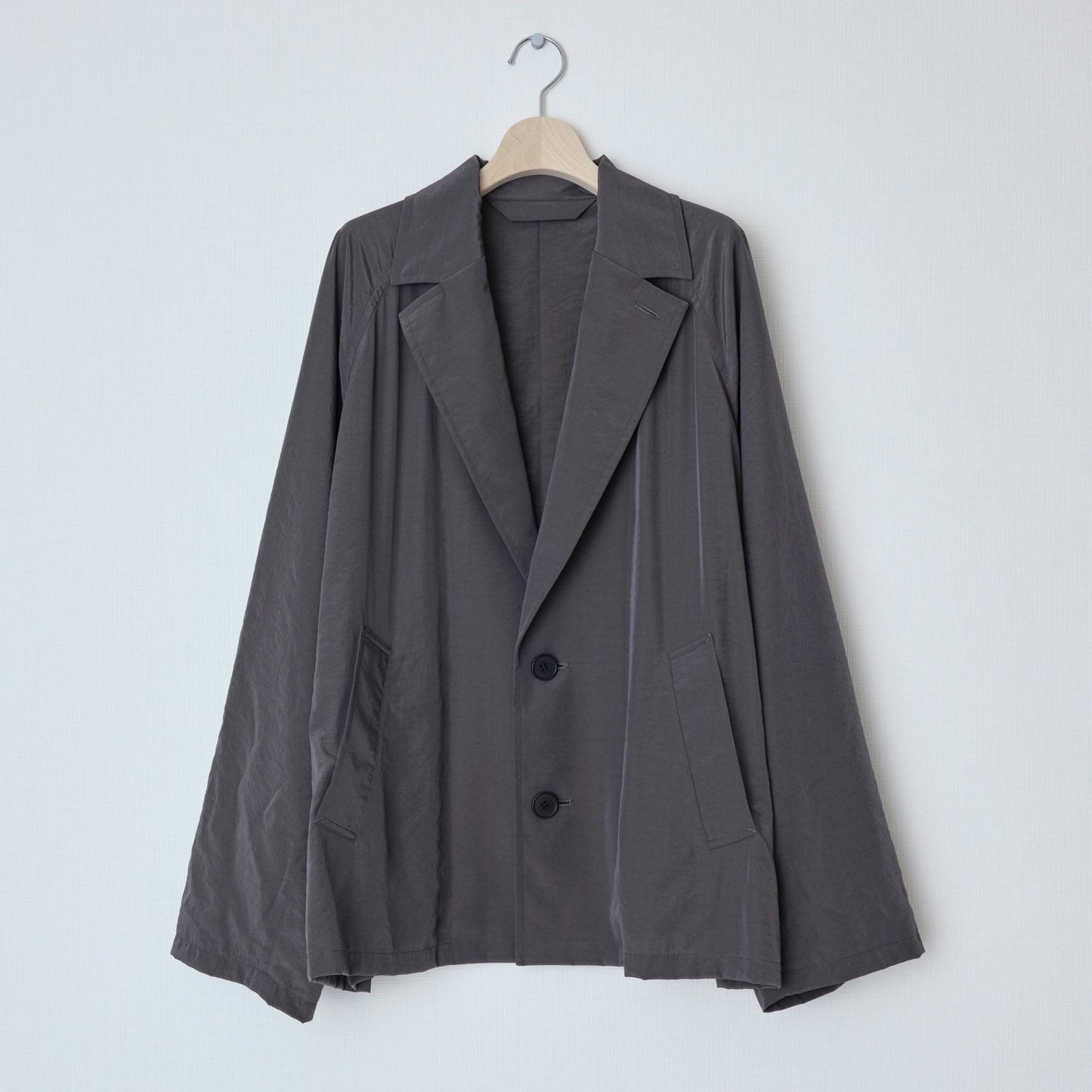 BLANC YM / Salt Shrink Cupro Jkt (Brown)