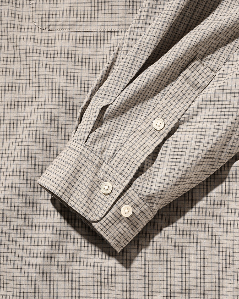 CLESSTE / Mini Plaid L/S Pullover Shirt (Beige)