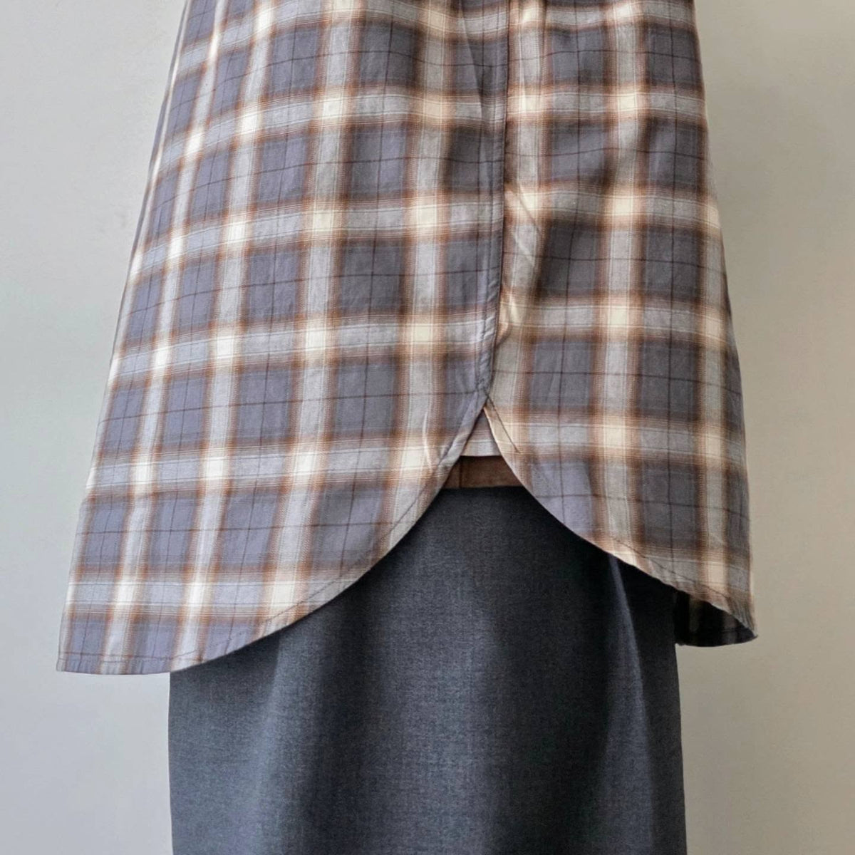 SAGE NATION / Chisholm Shirt - Ivory Espresso Check