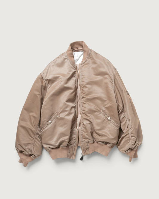 INNAT / Hand Dyed Bomber Jacket (Brown)