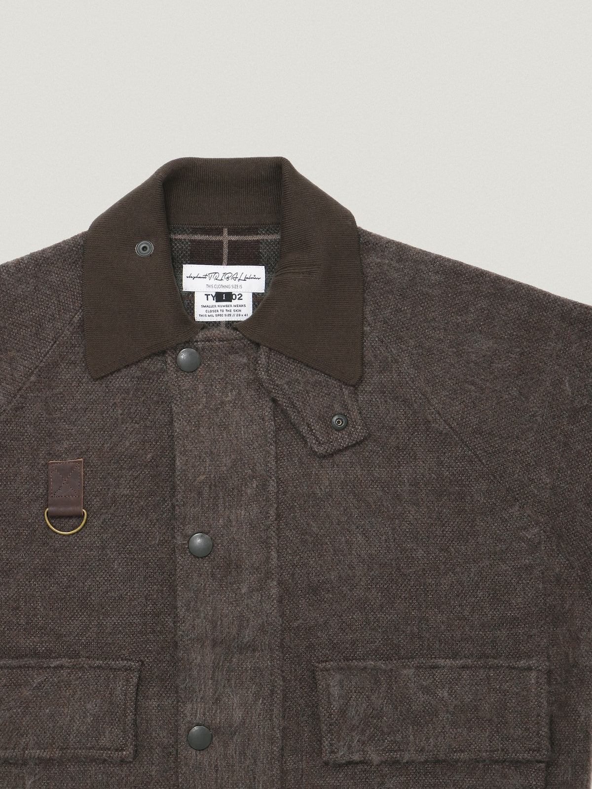 ELEPHANT TRIBAL FABRICS / Hunting Knit Shirt (Brown)