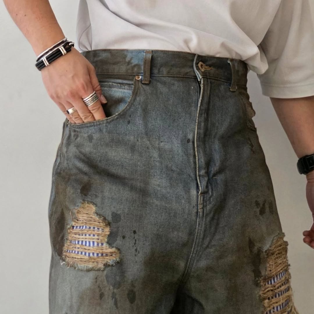 DISCOVERED / Crash Denim Pant