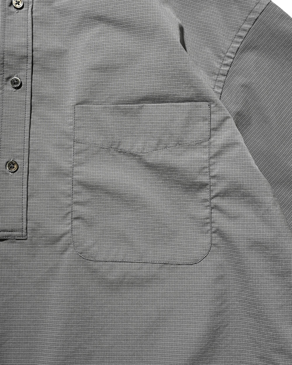 CLESSTE / Mini Plaid S/S Pullover Shirt (Charcoal)