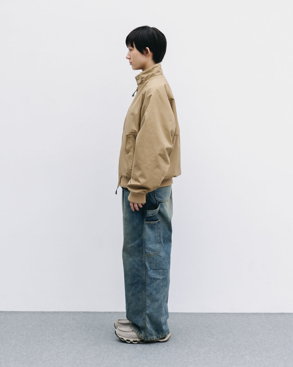 CLESSTE / +Phenix Windstopper® By Gore-Tex Labs Twill City Harrington Jacket (Carmel Beige)