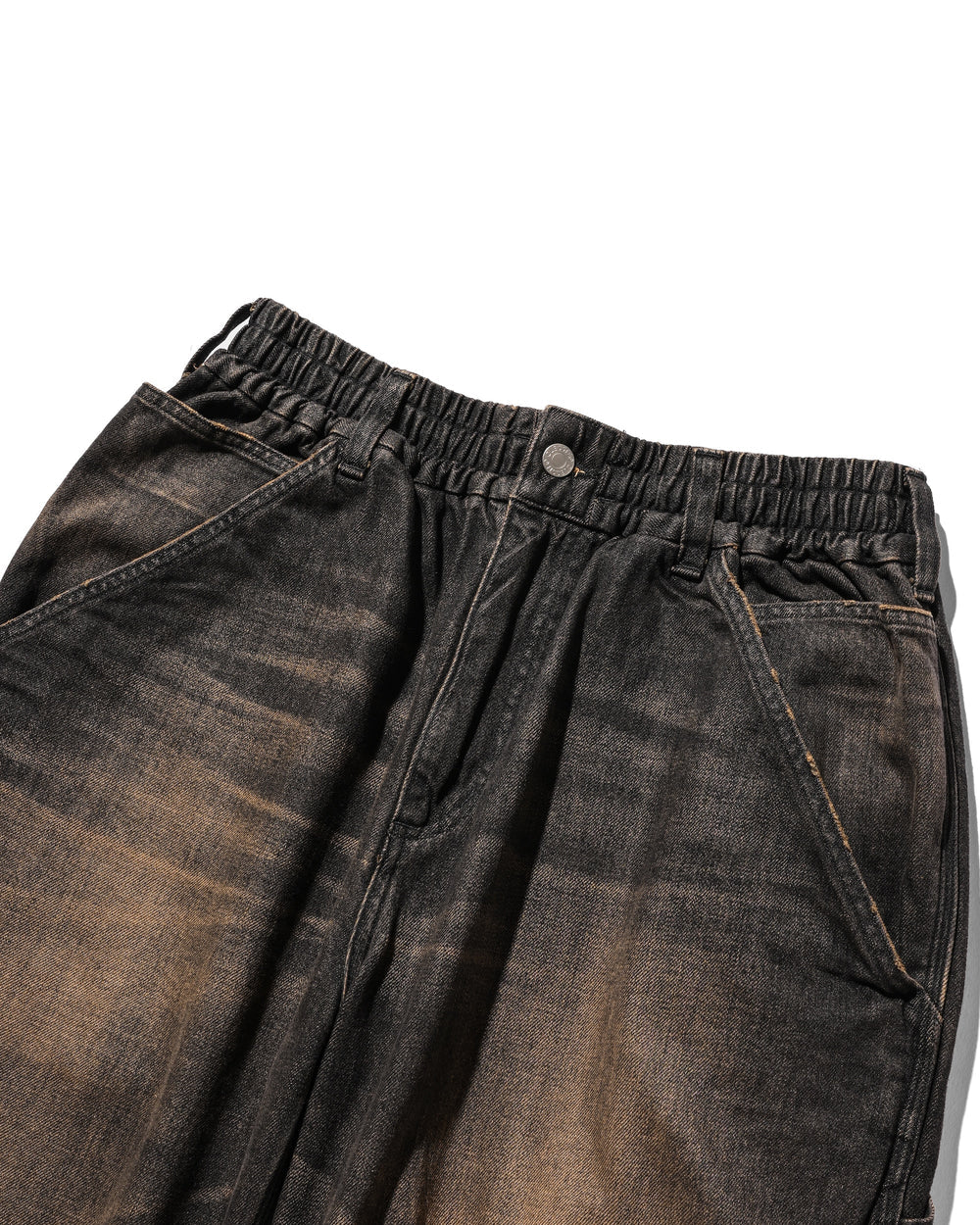 CLESSTE / Vintage Dyed Selvedge Denim Worker Pants  (Vintage Black)