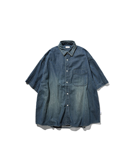 CLESSTE / Vintage Dyed Denim Classic City S/S Shirt (Vintage Indigo)
