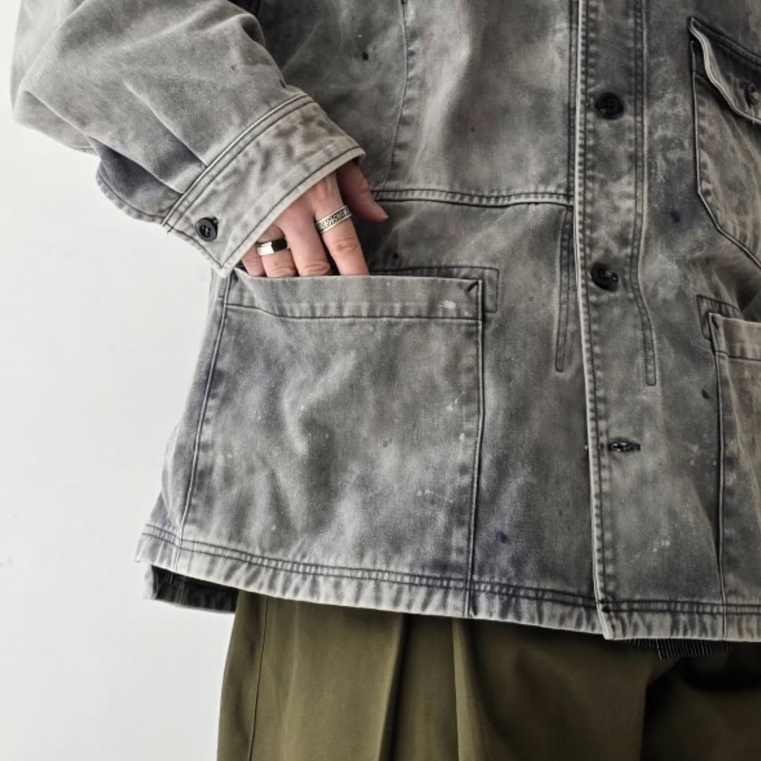 ANCELLM / Chino Shirt Jacket (Black)