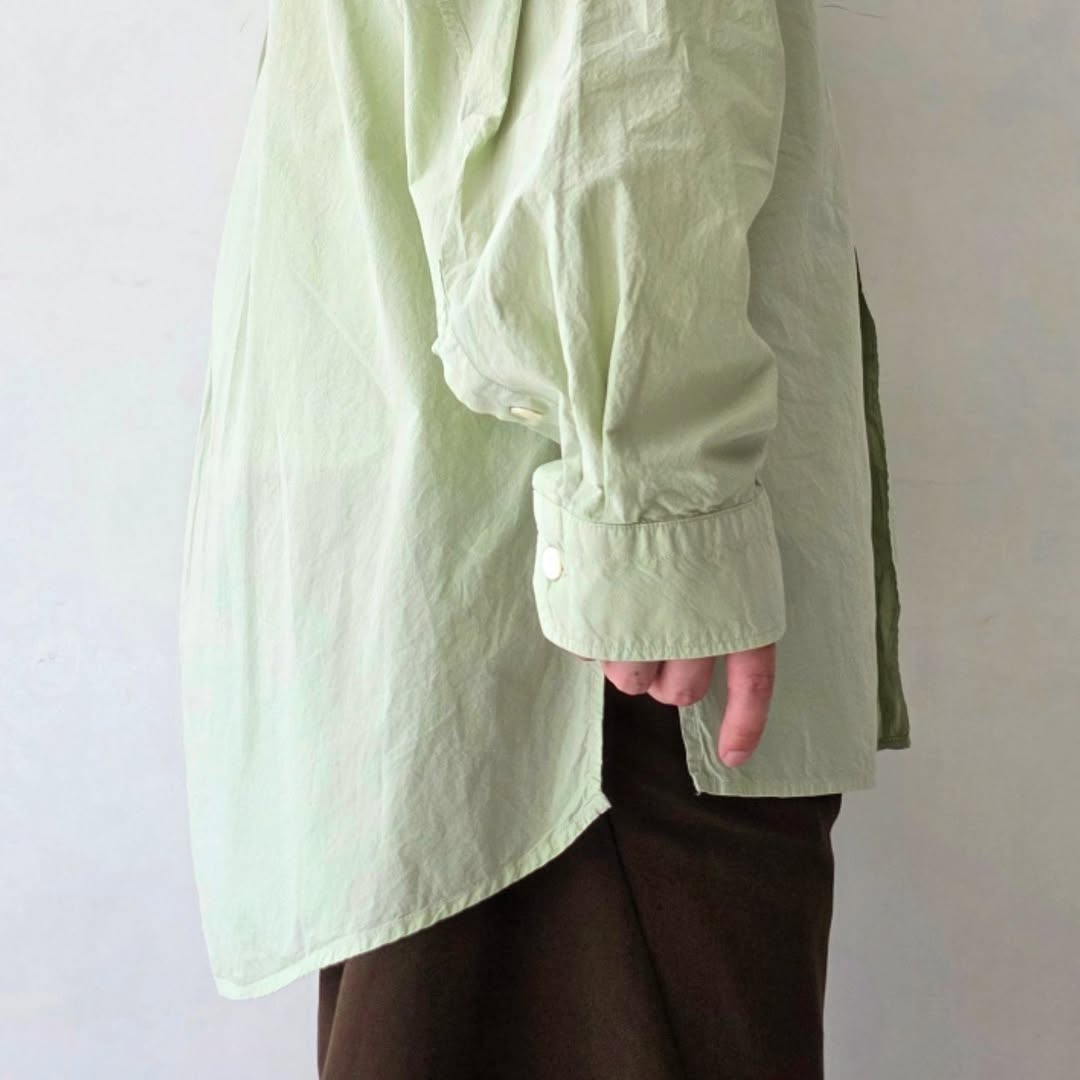 ANCELLM / Shrink Over Shirt (Gray Mint)