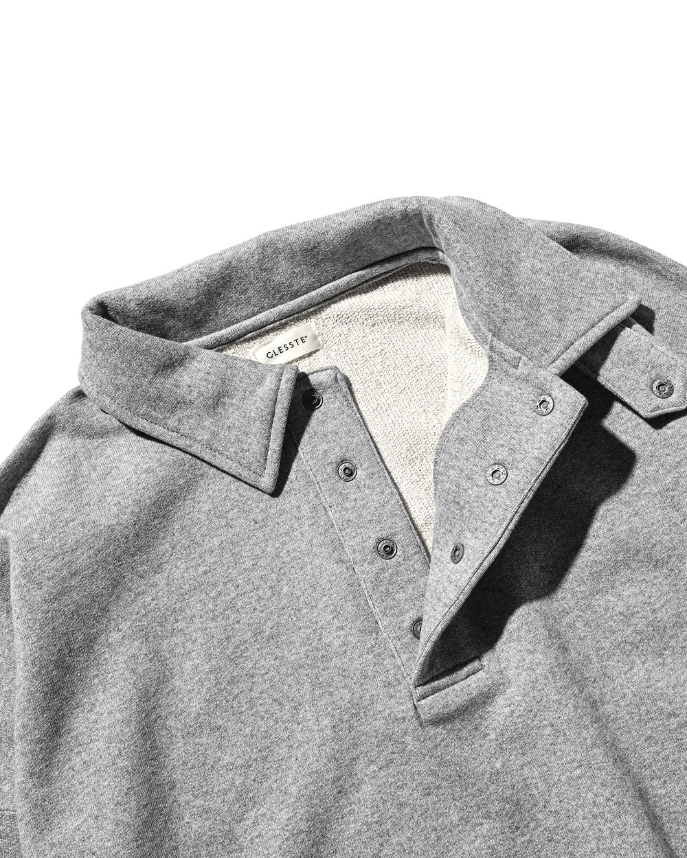 CLESSTE / Half Snap Sweat Shirt (Gray)
