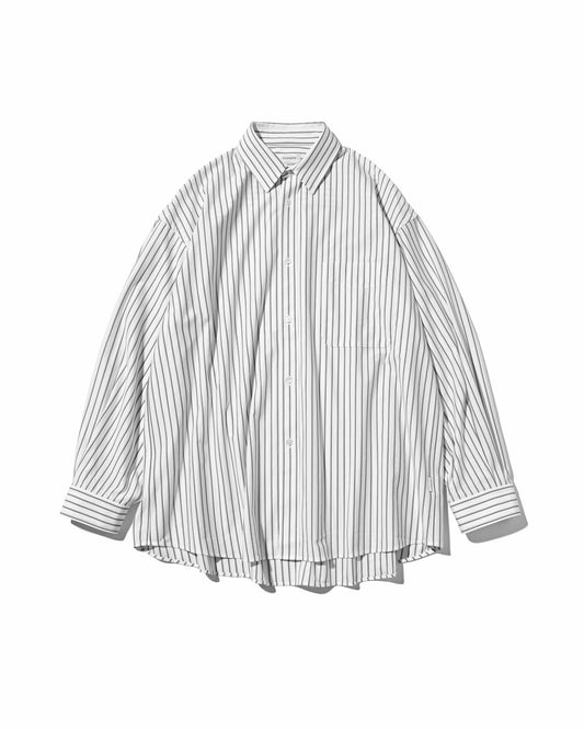 CLESSTE / Thick / Thin Stripe 46G Knit Everyday L/S Shirt (White Stripe)