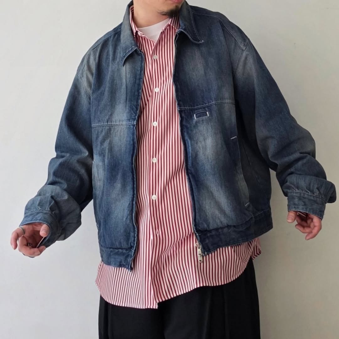 ANCELLM / Denim Zipup Jacket (Indigo)