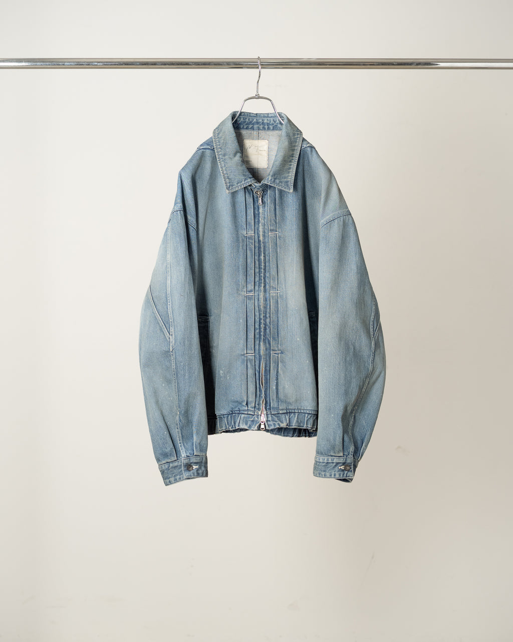 ANCELLM / Aging Denim Tuck Jacket (Indigo)