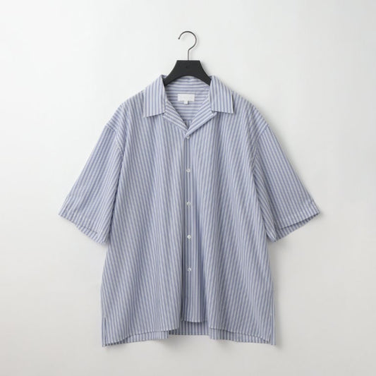 KANEMASA PHIL / 46G Stripe Ether Shirt (Sax Black)