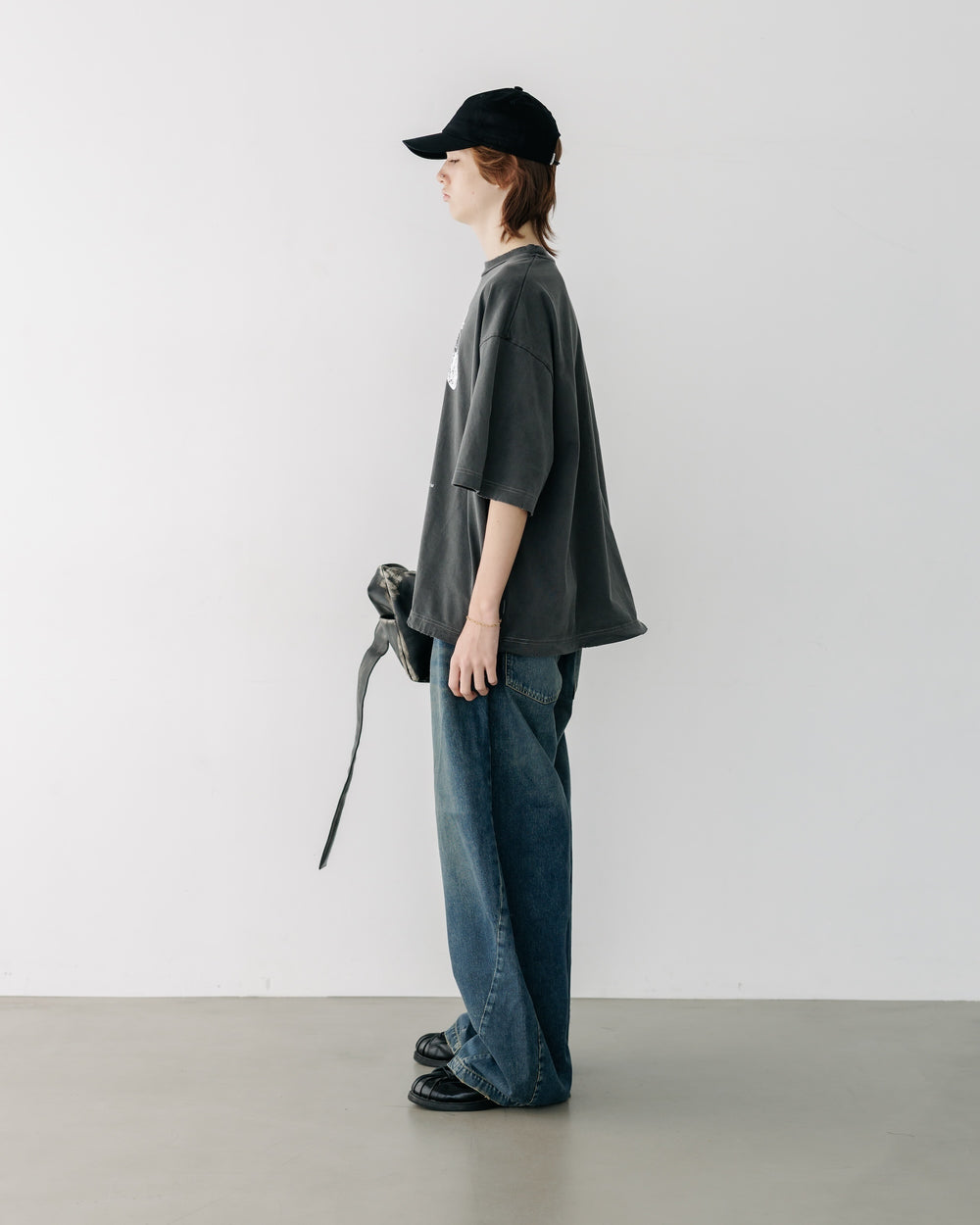 CLESSTE / Vintage Dyed Selvedge Denim Barrel Leg Pants (Vintage Indigo)