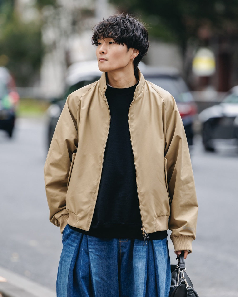 CLESSTE / +Phenix Windstopper® By Gore-Tex Labs Twill City Harrington Jacket (Carmel Beige)