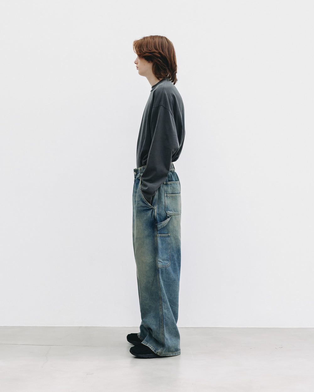 CLESSTE / Vintage Dyed Selvedge Denim Worker Pants (Vintage Indigo)