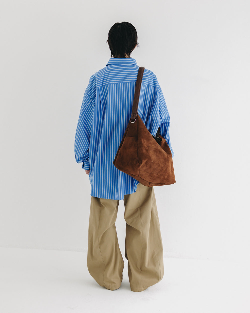 CLESSTE / 46G Knit Everyday L/S Shirt (Sax Blue Stripe)