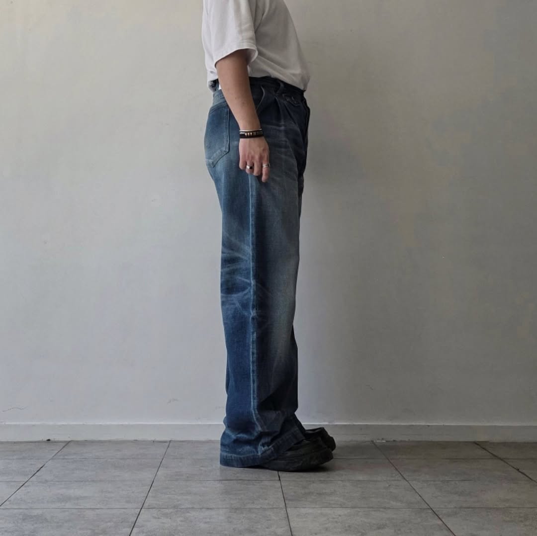 THE JEAN PIERRE / 2 Tuck Denim Trouser