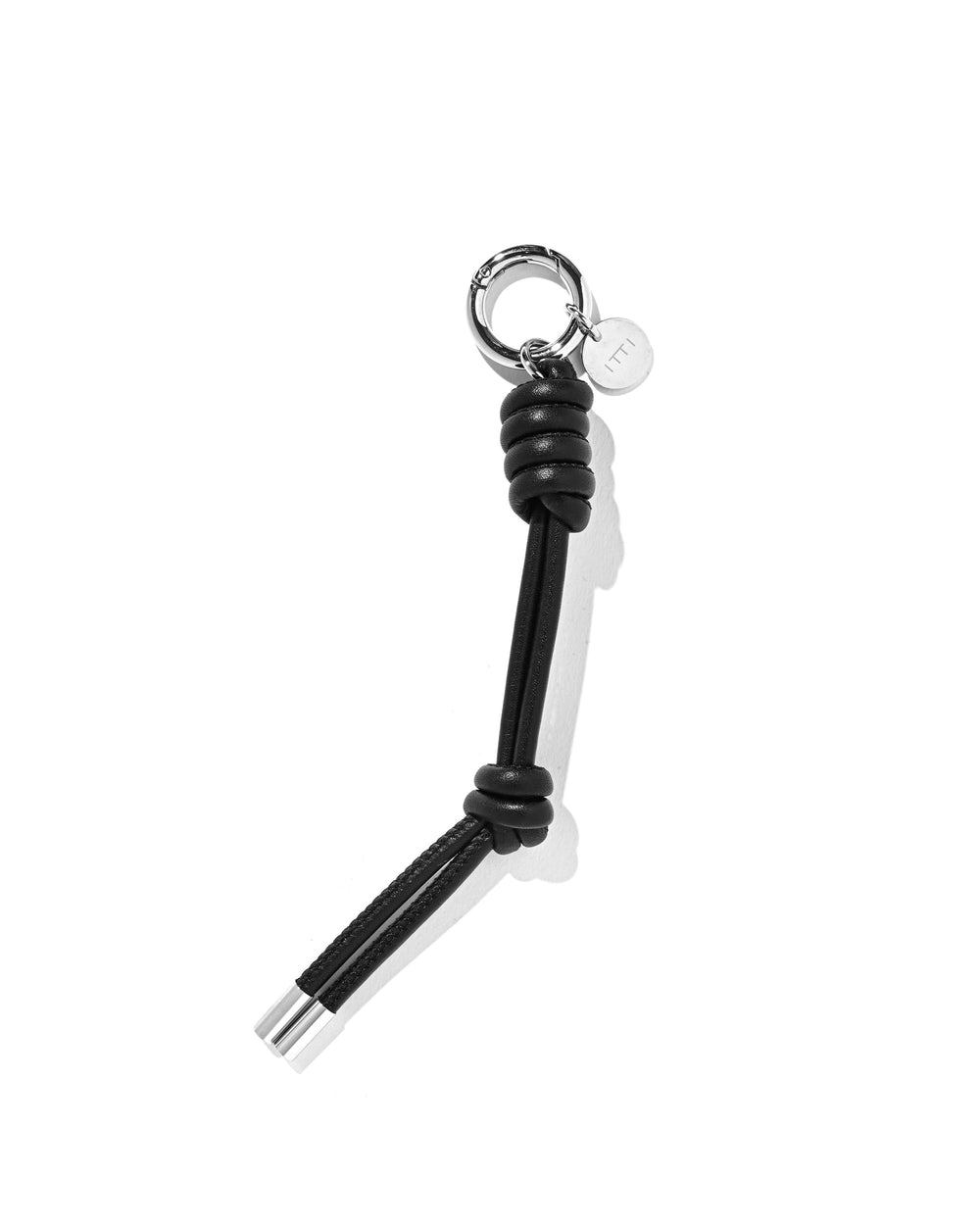 CLESSTE / Leather Knot Charm For ITTI (Black)
