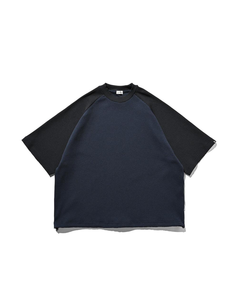CLESSTE / City Light Thermal Raglan S/S T-Shirt With Drawstrings (Navy x Black)
