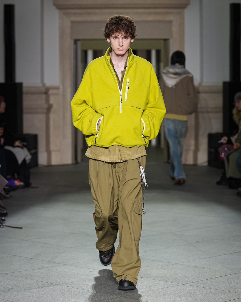 ANCELLM / Poplin Cargo Pants (Olive)