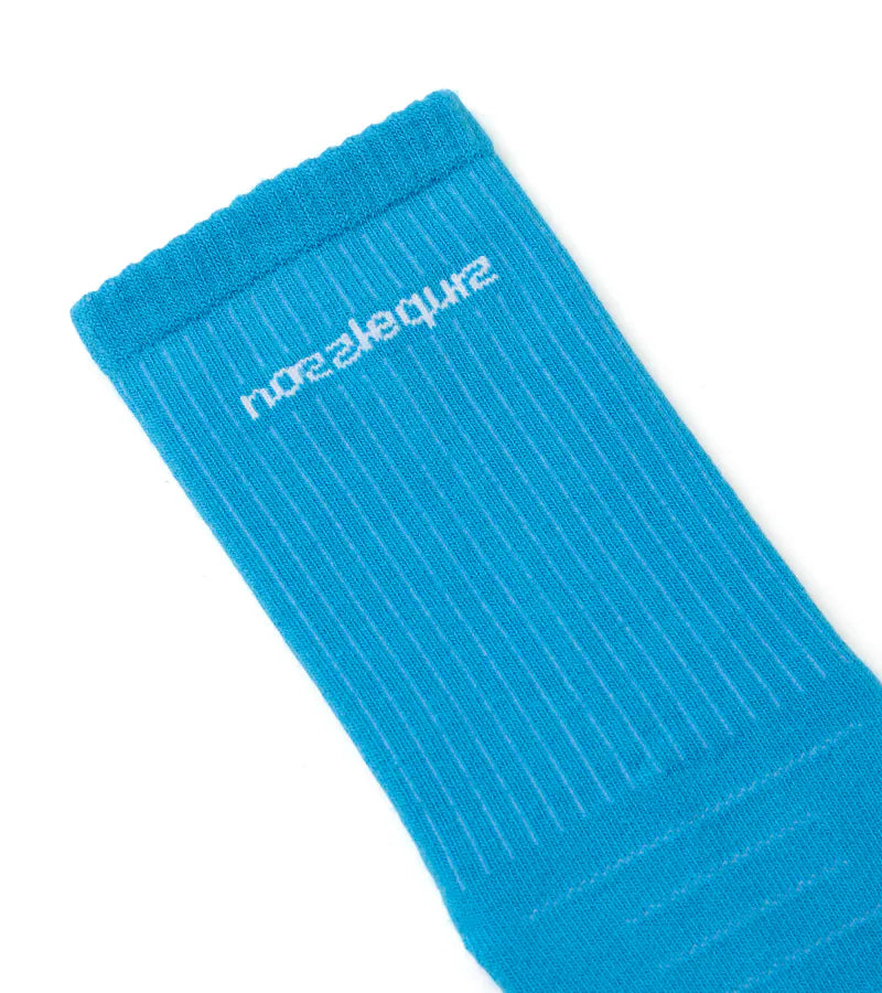 NOZZLEQUIZ / Glint Blue - Essential Casual socks