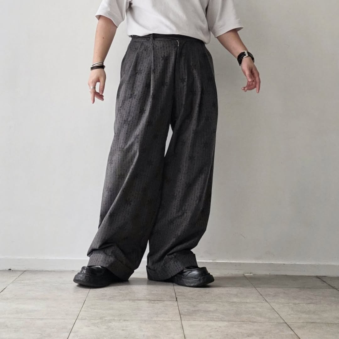 KANEMASA PHIL / 46G Opal Print Gurkha Pants