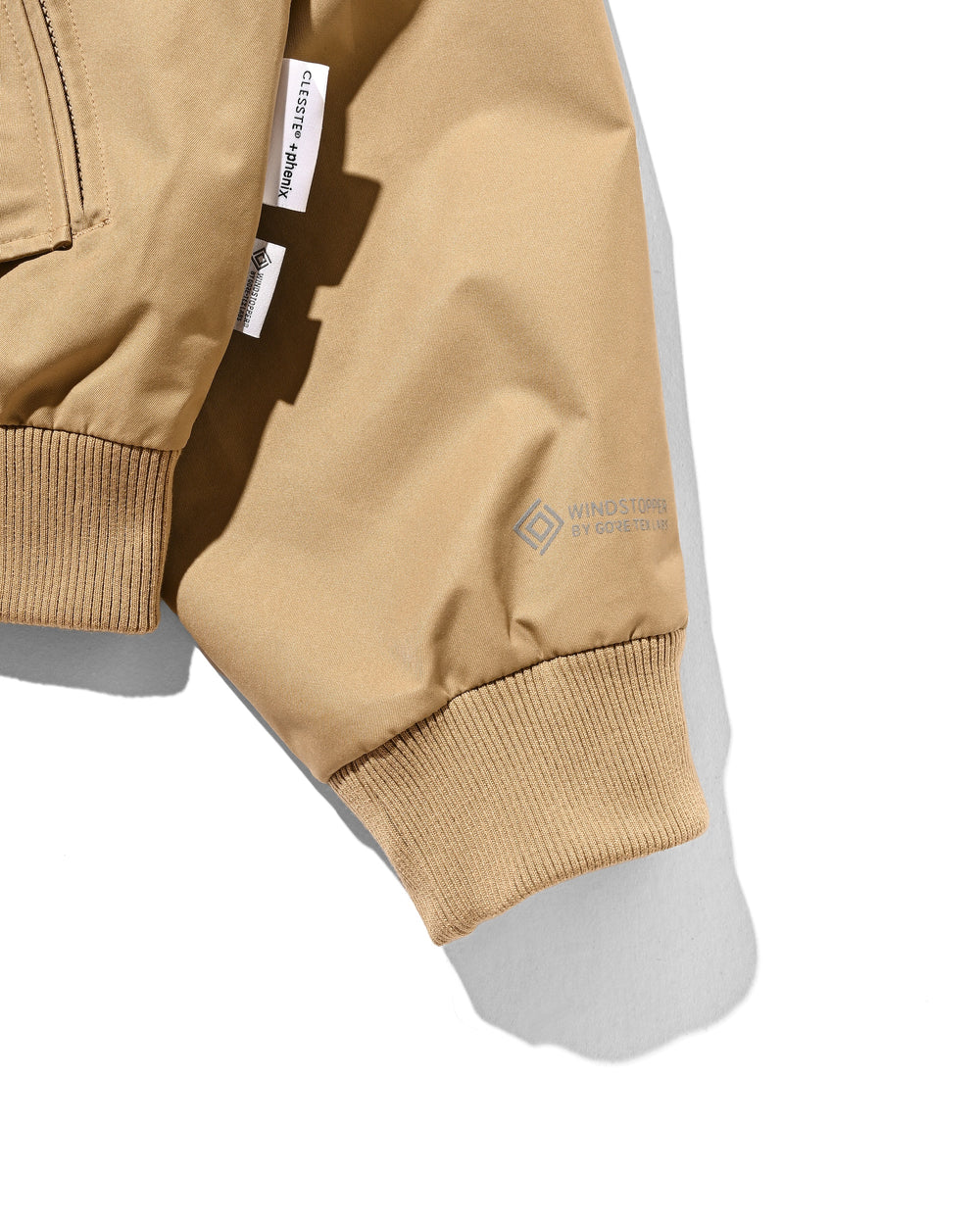 CLESSTE / +Phenix Windstopper® By Gore-Tex Labs Twill City Harrington Jacket (Carmel Beige)